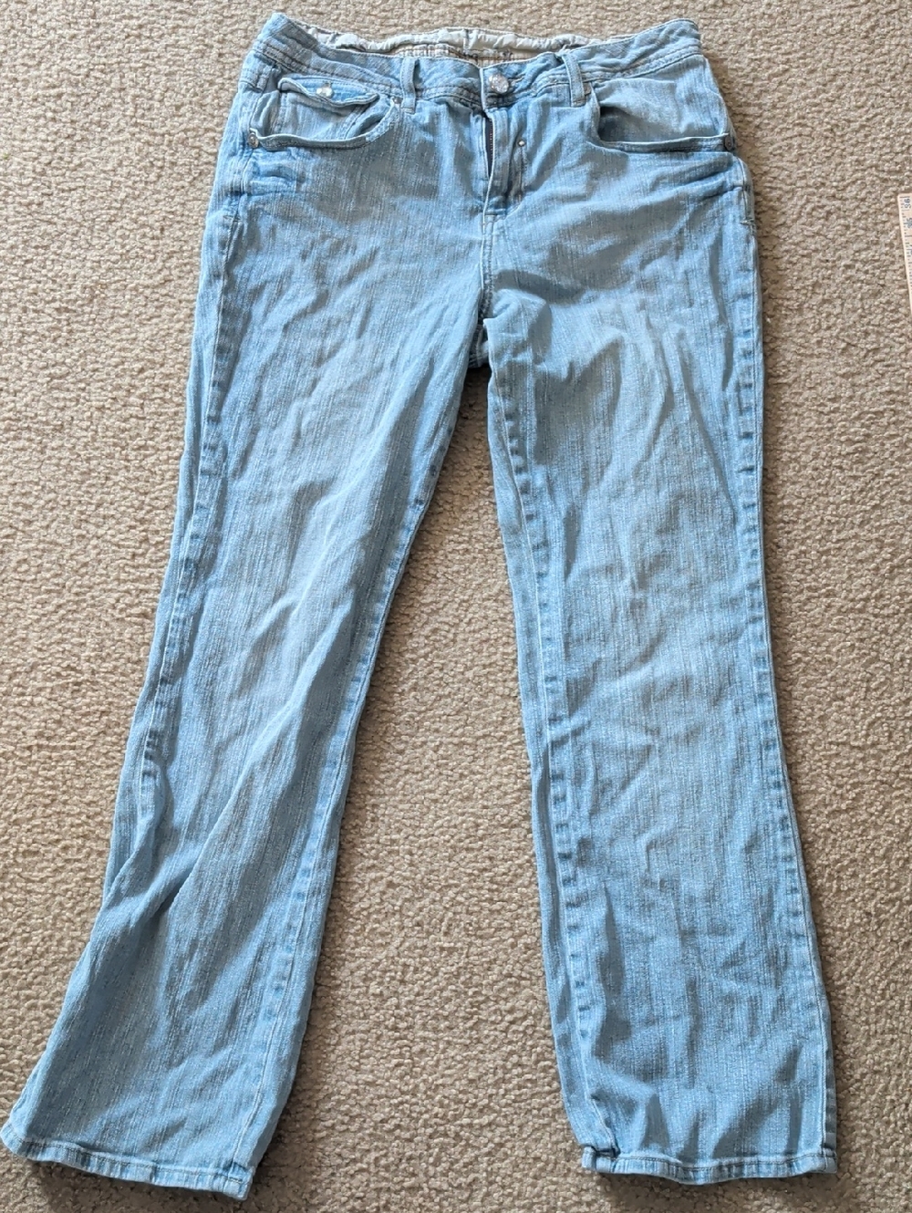 Light Blue Women's Straight-Leg Jeans